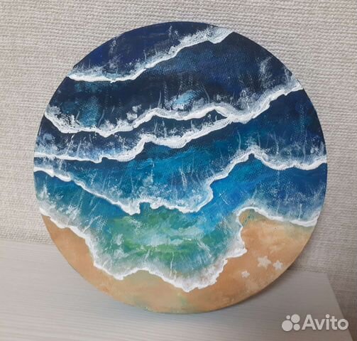 Картины акрилом. Море