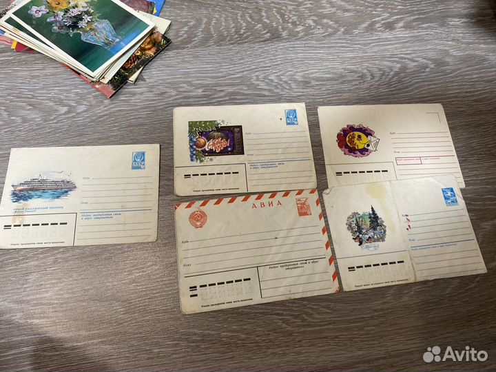 Открытки СССР карточки конверты СССР
