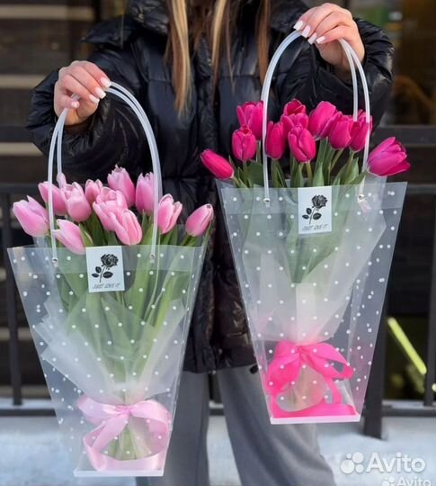 Сумочка с тюльпанами
