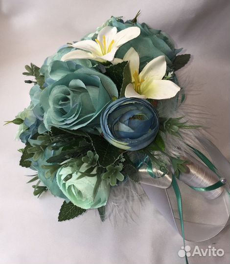 Букет невесты из искусственных роз