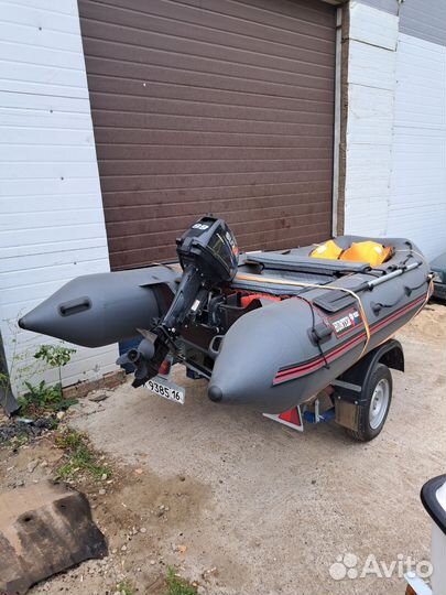 Лодка хантер 360 с мотором сузуки 9.9(15)