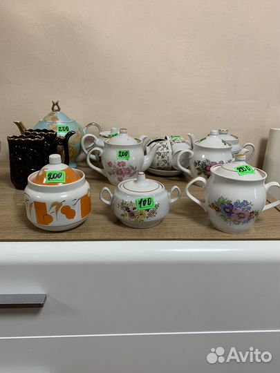 Чайник заварочный, сахарница СССР