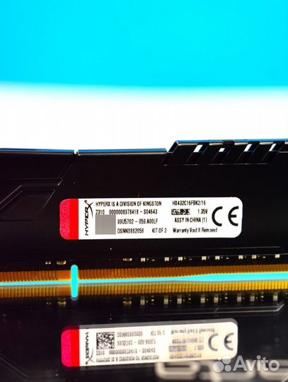 HyperX Fury DDR4 3200 мгц 16 GB