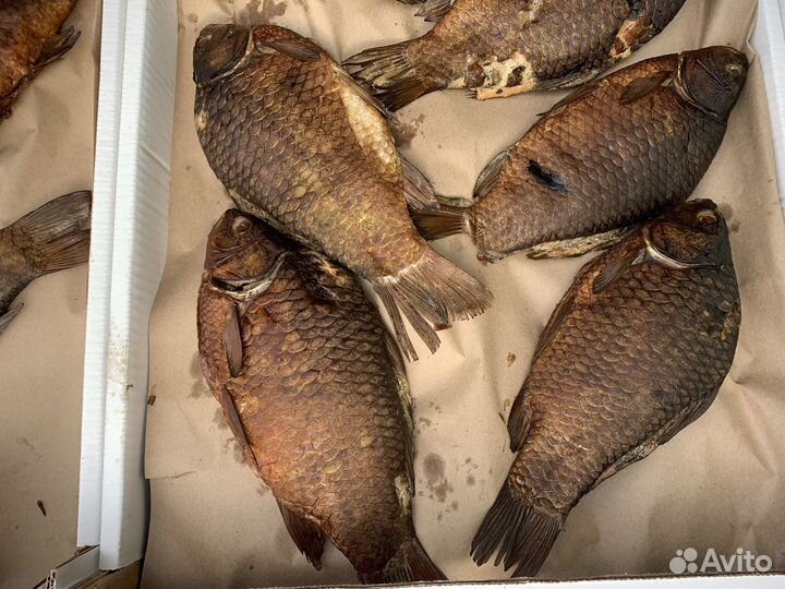 Карась горячего копчения