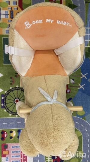 Детская качалка медвеженок музыкальная