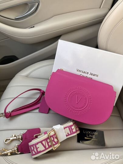 Сумка Versace V-Emblem фуксия