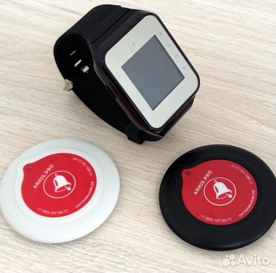 Система вызова персонала кнопки и часы официанта