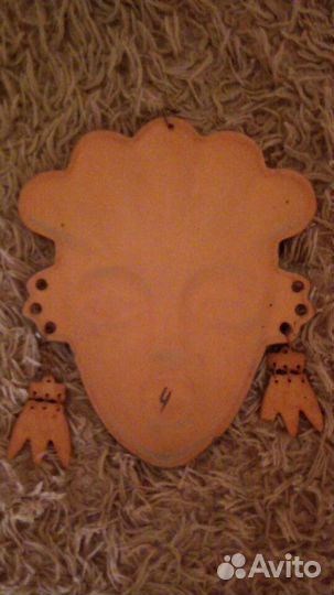 Маска.вождь.сувенир.картина.панно.чеканка