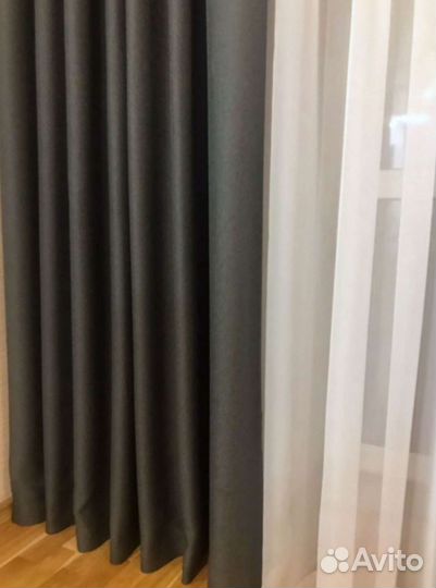 Шторы блекаут рогожка