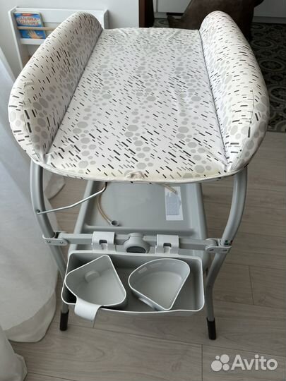 Столик chicco cuddle+bubble для пеленания+ванночка