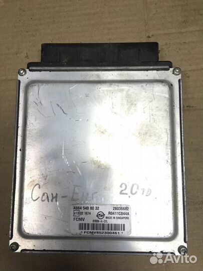 Блок управления SsangYong Kyron 2.0td D20DT A66454