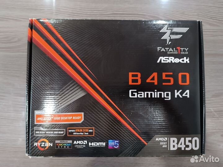 ASRock Fatal1ty B450 Gaming K4 AM4 ATX с гарантией