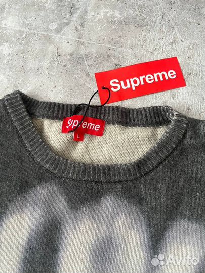 Свитер Supreme Blurred logo sweater