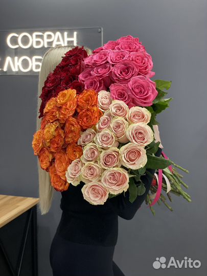 Розы Эквадор цветы букеты доставка