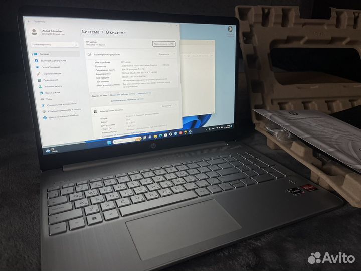 Ноутбук hp laptop 15s