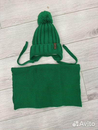 Шапка и снуд вязаные