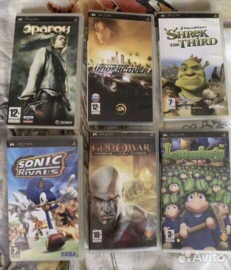 Игры на PSP(шрек,need for speed,lemmings, эрагон)