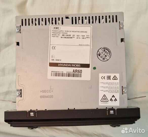 Штатное монохромное гу от Kia Ceed, автомагнитола