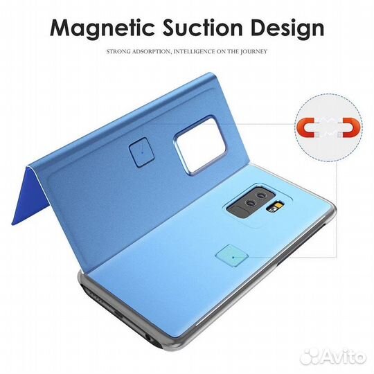 Чехол смарт-зеркало для samsung Galaxy A6 плюс