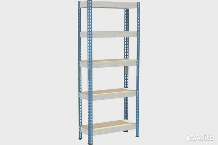 Стеллаж ironmebel Optimus hook h-2400, 5 полок, 15