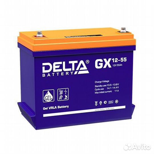 Аккумулятор delta GX 12-55