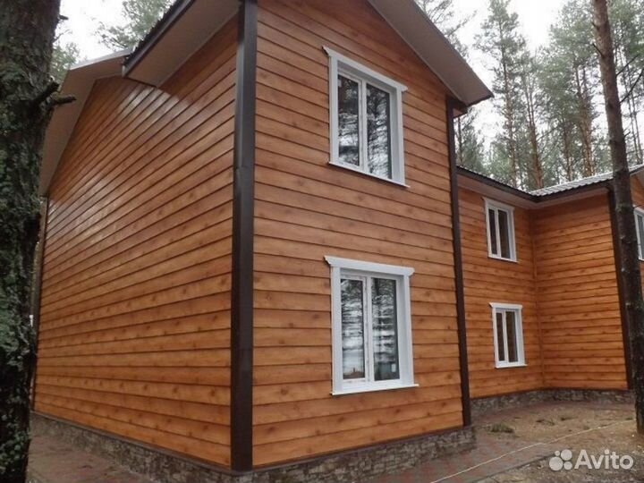 Сайдинг под дерево металлический