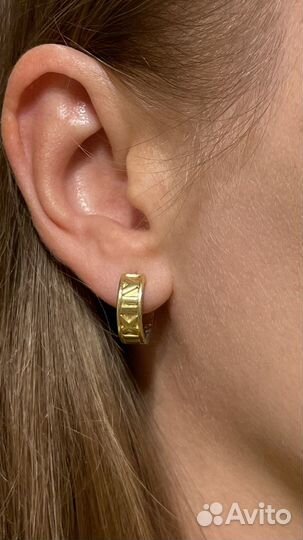 Золотые двусторонние конго в стиле Тиффани