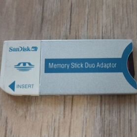 Адаптер+карта. SanDisk Memori Stick Duo Adaptor