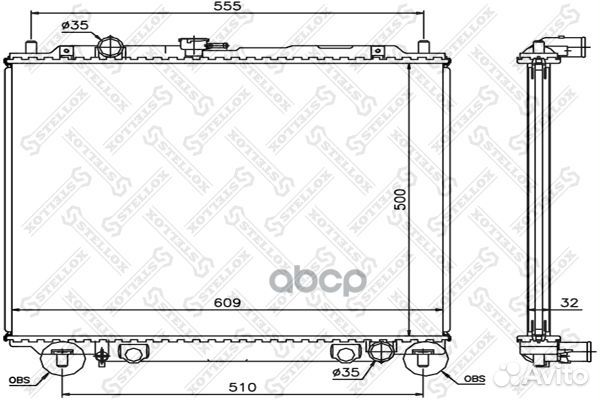 10-25367-SX радиатор системы охлаждения Mitsub