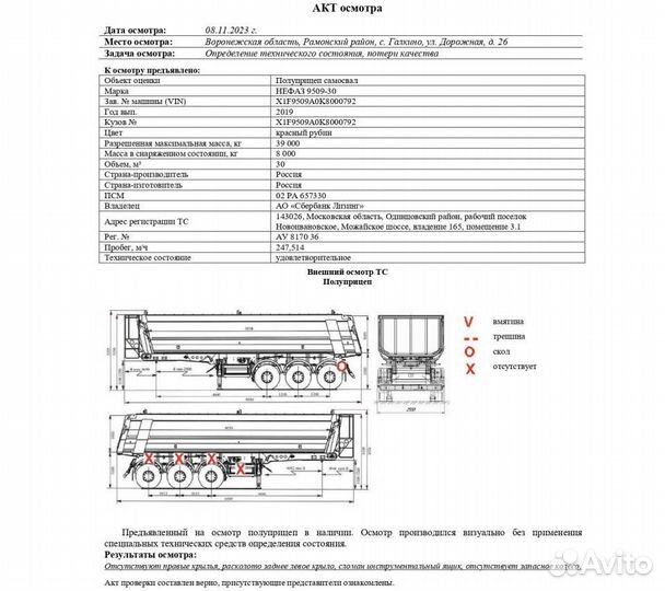 Полуприцеп самосвальный Нефаз 9509-30, 2019