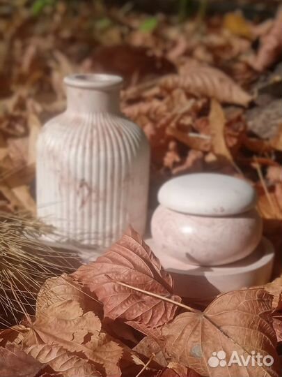 Подарочный набор свеча и ваза