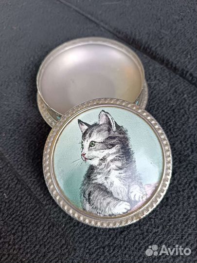 Пудреница «Котенок» «ленэмальер», 50-е гг