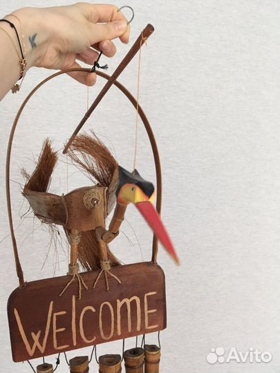 Оригинальный подвес декор аист