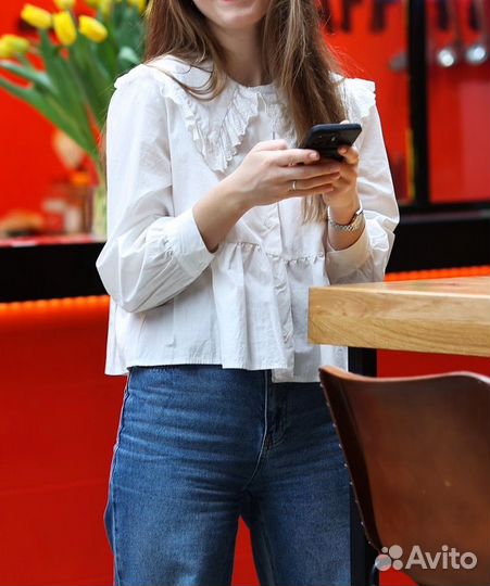 Блузка белая 40-42 xs