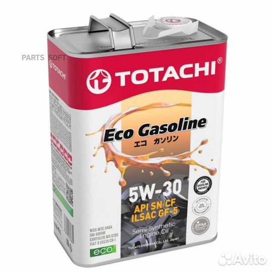 Totachi 10804 5W-30 Eco Gasoline SN/CF, ilsac GF-5
