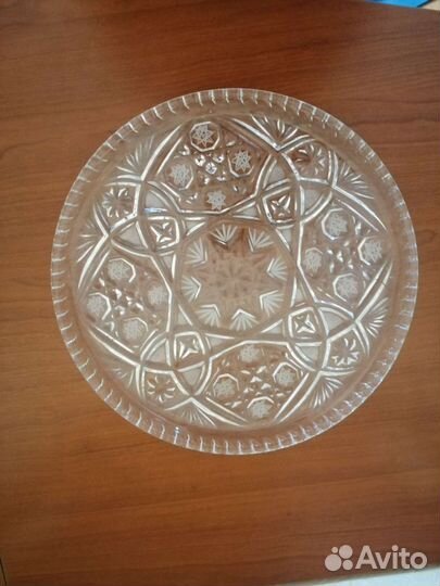 Блюдо хрустальное СССР