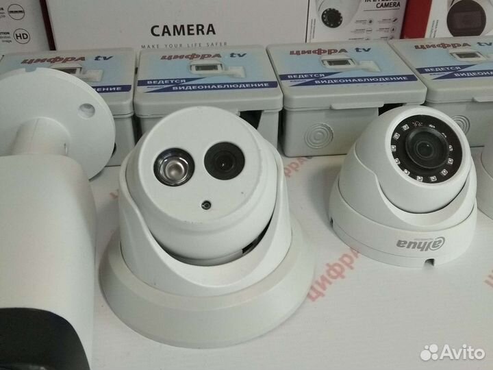Видеонаблюдение 5 камер IP с микрофоном