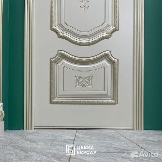 Двери Соло Эр белое золото