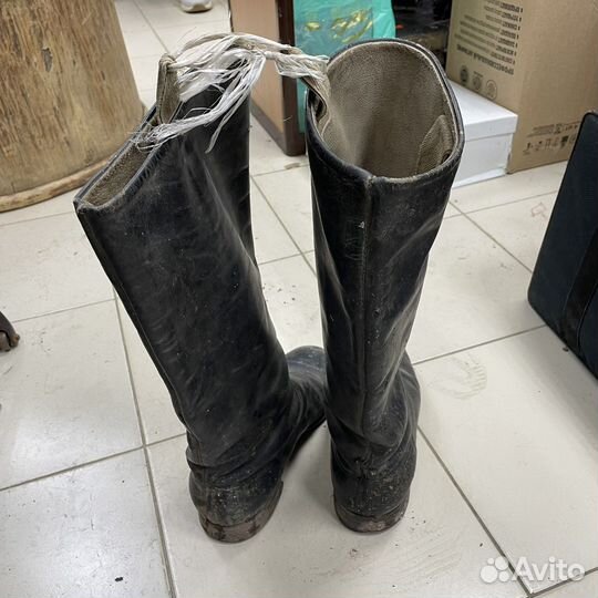 Хромовые яловые сапоги СССР (сзр)