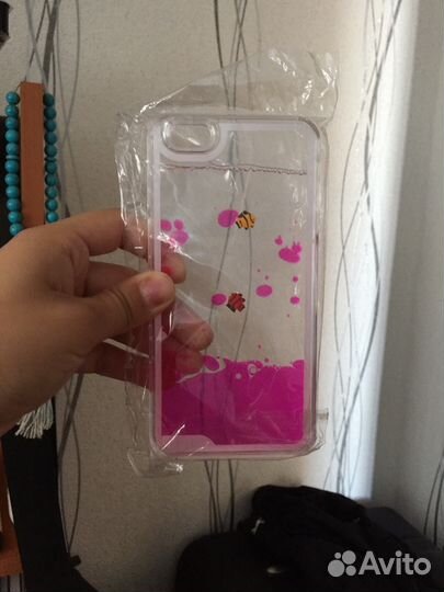 Чехол для iPhone 6+ с плавающими рыбками (Новый)