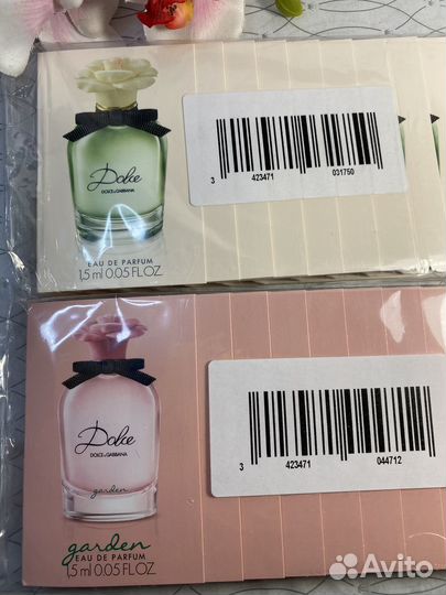 Dolce gabbana eau de parfum пробники 1,5 ml