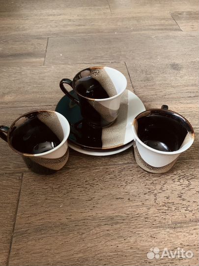 Кофейный сервиз, набор чашек с блюдцами