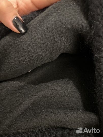 Шапка чепчик с ушами из ангоры