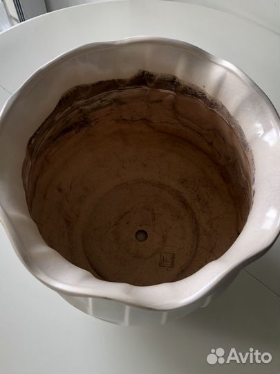 Цветочный керамический горшок