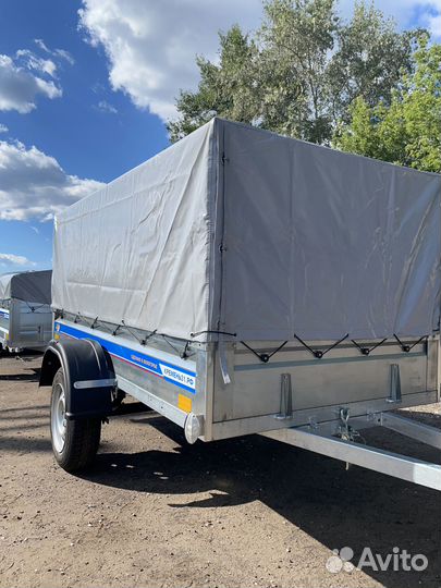 Прицеп легковой оцинкованный 2.5х1.3 с тентом