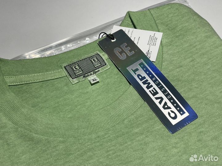 Футболка Cav Empt Overdye Tee Green SS22