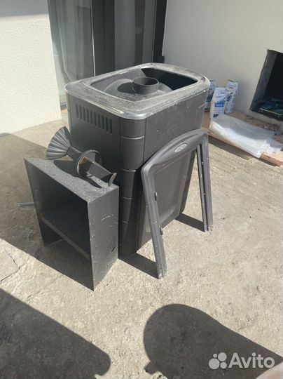 Печь для бани тмф гейзер супер inox витра 3k