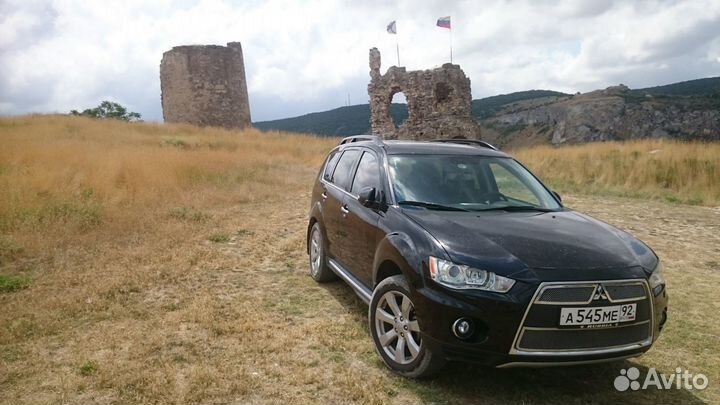 Заднее стекло на Mitsubishi Outlander Установка