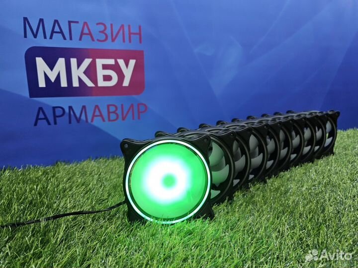 Вентилятор для пк 120 мм argb 5V 3pin + PWM 7 лопа