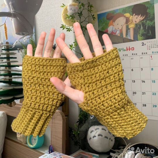 Митенки «лягушка»